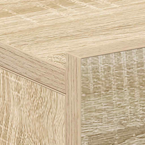 Sonoma Eiche schwebende Nachttische Saif 40x30x15cm (2 Stück, Holz)