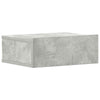 Betoninharmaa kelluvat yöpöydät Saif 40x30x15cm (2 kpl puinen)