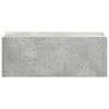 Betoninharmaa kelluvat yöpöydät Saif 40x30x15cm (2 kpl puinen)