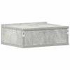 Betoninharmaa kelluvat yöpöydät Saif 40x30x15cm (2 kpl puinen)