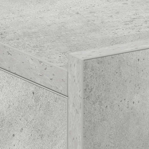 Betoninharmaa kelluvat yöpöydät Saif 40x30x15cm (2 kpl puinen)