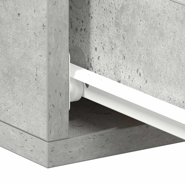 Betoninharmaa kelluvat yöpöydät Saif 40x30x15cm (2 kpl puinen)