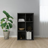 Schwarzes Bücherregal/Kommode Anasztaszia 66x30x98cm (Spanplatte)