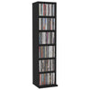 Schwarzes CD-Regal Valyana 21x20x88cm (Holz)