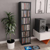 Schwarzes CD-Regal Valyana 21x20x88cm (Holz)