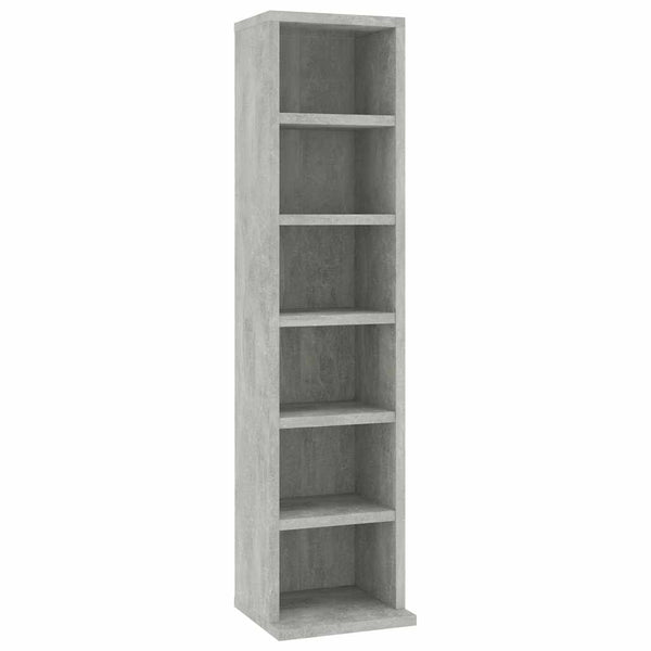 CD-Regal Valyana in Betonoptik 21x20x88cm (Holz)