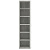 CD-Regal Valyana in Betonoptik 21x20x88cm (Holz)