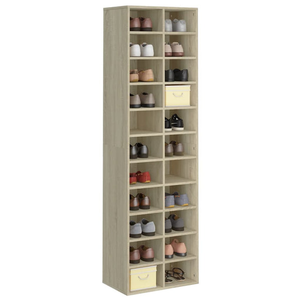 Sonoma Eiche Schuhschrank Delfina 54x34x183cm (Spanplatte)