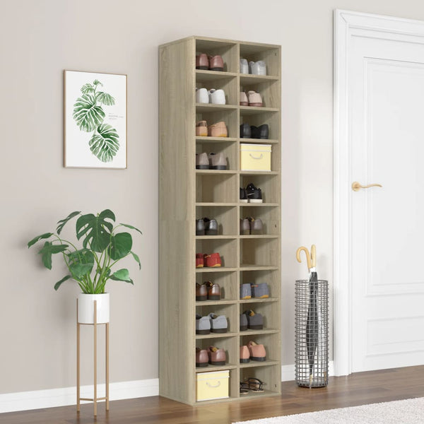 Sonoma Eiche Schuhschrank Delfina 54x34x183cm (Spanplatte)