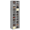 Schuhschrank Delfina 54x34x183cm in Betongrau (Spanplatte)