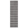 Schuhschrank Delfina 54x34x183cm in Betongrau (Spanplatte)