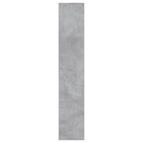Schuhschrank Delfina 54x34x183cm in Betongrau (Spanplatte)