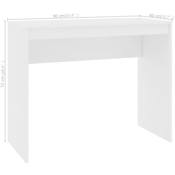 Weißer Schreibtisch Nelli 90x40x72cm (Holz)