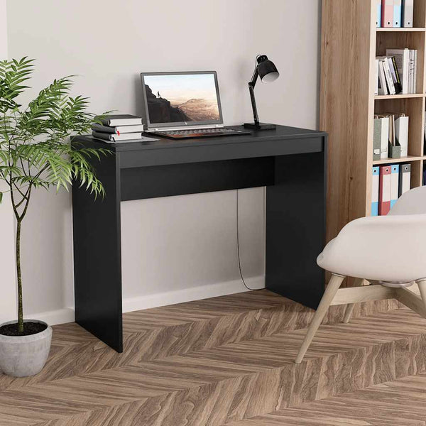 Schreibtisch Nelli, Schwarz, 90x40x72cm (Holz)