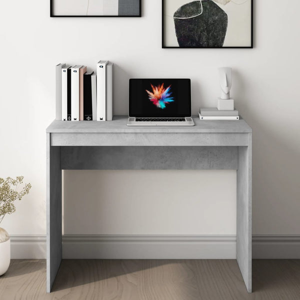 Schreibtisch Nelli, Betonoptik Grau, 90x40x72cm (Holz)