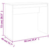 Schreibtisch Nelli, Betonoptik Grau, 90x40x72cm (Holz)