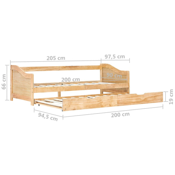 Schlafsofa Gestell Zinisoara 90x200cm (Kiefer)