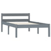 Graues Bettgestell Mazare 100x200cm (Kiefer)