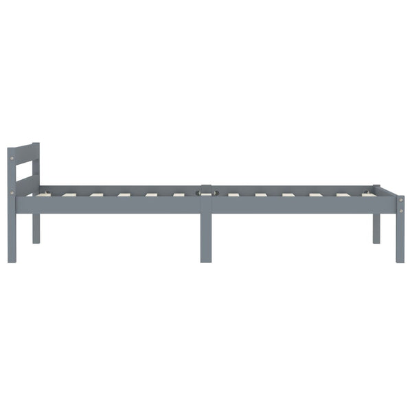 Graues Bettgestell Mazare 100x200cm (Kiefer)