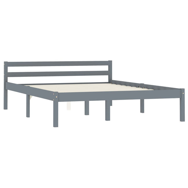 Graues Bettgestell Mazare 120x200cm (Kiefer)
