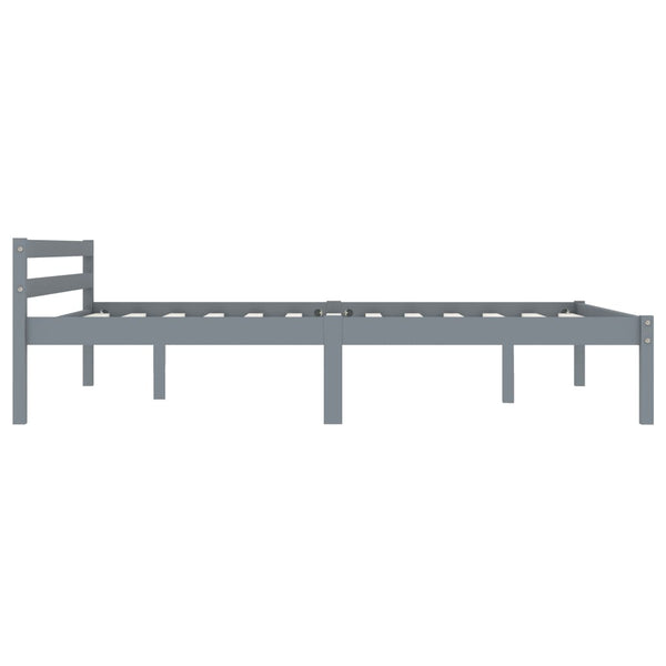Graues Bettgestell Mazare 120x200cm (Kiefer)