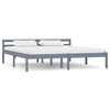 Bettgestell Mazare 160x200cm, Grau (Kiefer)