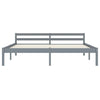 Bettgestell Mazare 160x200cm, Grau (Kiefer)