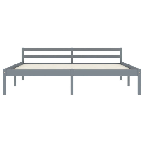Bettgestell Mazare 160x200cm, Grau (Kiefer)