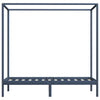 Graues Himmelbett Cristofora 90x200cm (Kiefer)