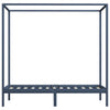 Graues Himmelbett Cristofora 100x200cm (Kiefer)