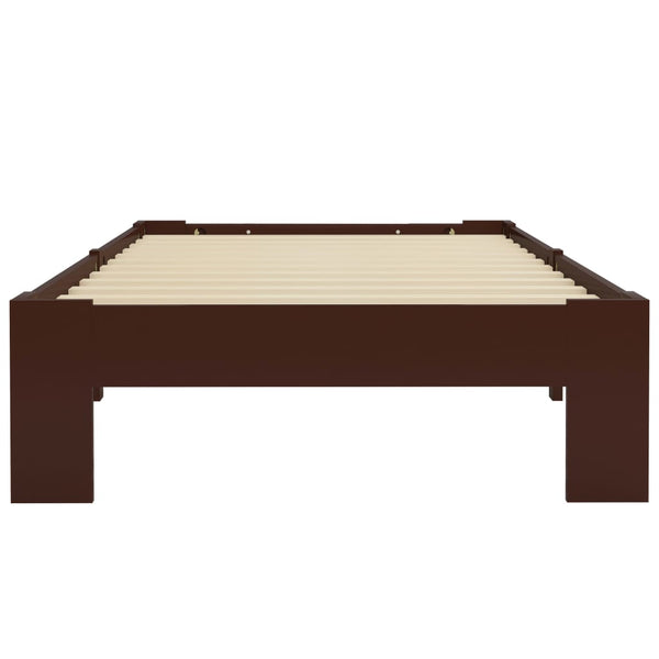 Tummanruskea sängynrunko Minea 90x200cm (mänty)
