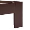 Tummanruskea sängynrunko Minea 90x200cm (mänty)