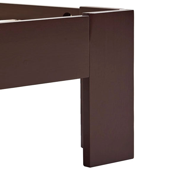 Tummanruskea sängynrunko Minea 90x200cm (mänty)