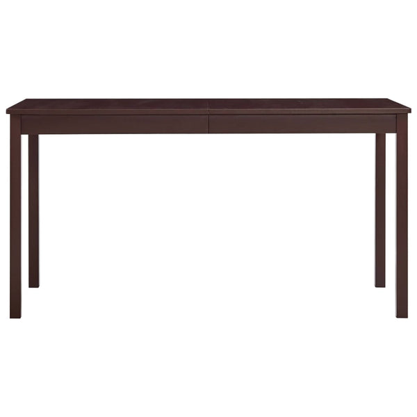 Dunkelbrauner Esstisch Miadora 140x70x73cm (Kiefer)