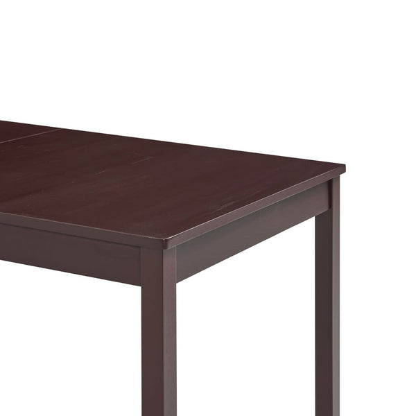 Dunkelbrauner Esstisch Miadora 140x70x73cm (Kiefer)
