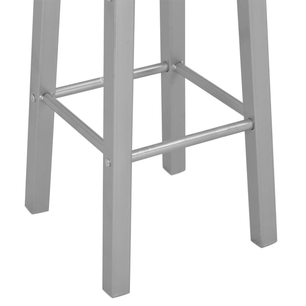 Schwarze Bartischgruppe Alesie, 3-teilig (Holz und Stahl)