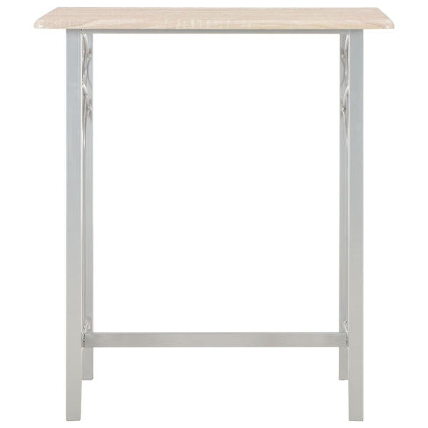 Bar-Set Alesie, 3-teilig (Holz und Stahl)
