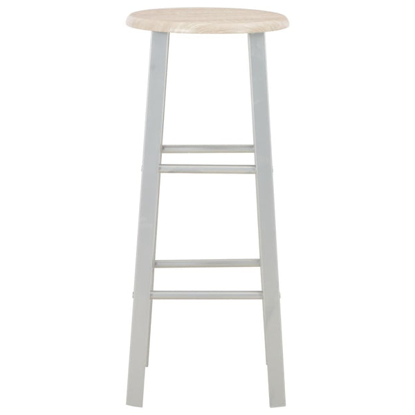 Bar-Set Alesie, 3-teilig (Holz und Stahl)