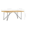 Esstisch Budaca 180x90x76cm (Mangoholz)
