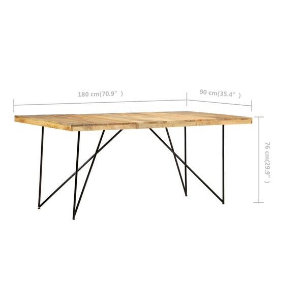 Esstisch Budaca 180x90x76cm (Mangoholz)