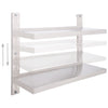 Edelstahl geschichtetes schwimmendes Wandregal Crum 100x30cm