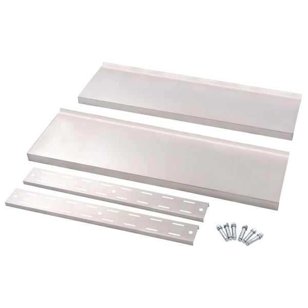 Edelstahl geschichtetes schwimmendes Wandregal Crum 100x30cm