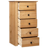 Beistellschrank Ivonne 46x40x89cm (Kiefer, Panama-Serie)