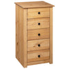 Beistellschrank Ivonne 46x40x89cm (Kiefer, Panama-Serie)