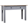 Grauer Konsolentisch Rona 110x40x72cm (Kiefer Panama-Serie)