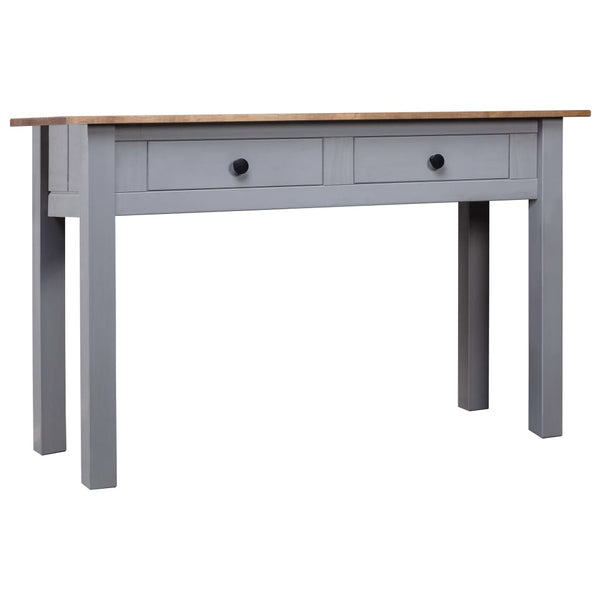 Grauer Konsolentisch Rona 110x40x72cm (Kiefer Panama-Serie)