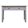 Grauer Konsolentisch Rona 110x40x72cm (Kiefer Panama-Serie)