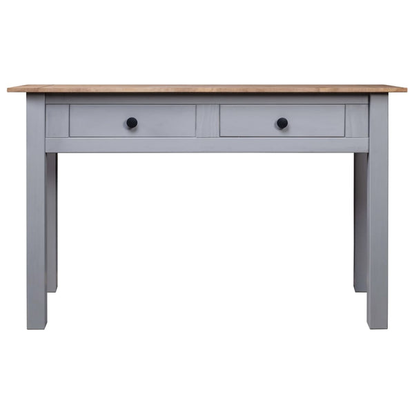 Grauer Konsolentisch Rona 110x40x72cm (Kiefer Panama-Serie)