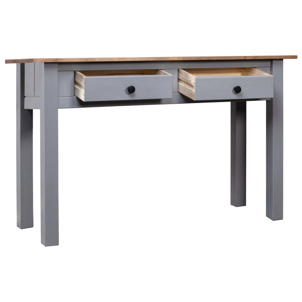 Grauer Konsolentisch Rona 110x40x72cm (Kiefer Panama-Serie)
