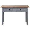 Grauer Konsolentisch Rona 110x40x72cm (Kiefer Panama-Serie)
